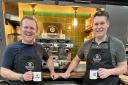 Rob Gough (left) and Richard Board (rights) of Goughees Coffee Co