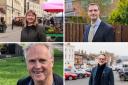Wiltshire's Liberal Democrat candidates: top left, Sarah Gibson, top right, Bret Palmer, bottom left Brian Mathew, bottom right, David Kinnaird.
