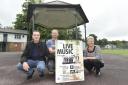 Pete Bartley and Doug Halls founded Inspire of Warminster Music event which will take place at the Band stand. Pictured L-R Doug Halls, Pete Bartley and Veronica Mills from Warminster Town Council. Pics by Diane Vose DV2391/04 (31876397)