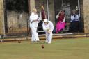 Bowls Wiltshire Ladies finals Day. Sue Cooke of Box    competing in the two wood singles. Photo Trevor Porter 59771 2..