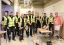 The Building Heroes programme group who are enrolled at Wiltshire College & University Centre’s Salisbury campus hone their skills.