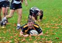 Marlborough rugby club's Ben Fulton scoring a try Photo: Leila Nairne