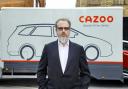 Cazoo founder Alex Chesterman with transporter