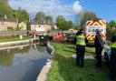 Police assisting Canal and River Trust in the eviction