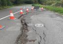 The key road between Chippenham and Lyneham suffered extreme damage.