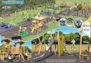 The more ambitious design for the Poulton Park play area