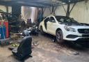 The 'chop shop' where expensive stolen cars are taken apart