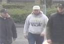 Three men police are searching for after an alleged theft