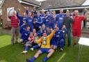 Seend United celebrate winning the Trowbridge League Division One title for the first time in 52 years (21714/3)