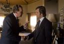 Frank Langella as Richard Nixon and Michael Sheen as David Frost