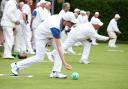 Bowls, Wiltshire (Blue) v Devizes (Red) held at Devizes Bowls Club. Pic: Tom Newman. Photo: Vicky Scipio VS2479/3.