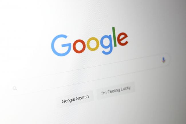 A Google search box