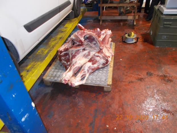 Wiltshire Times: Photos of illicit meat taken provided by Wiltshire Council