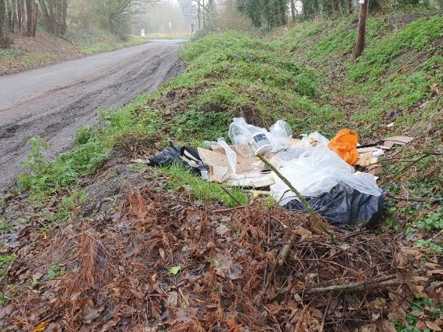 Wiltshire Times: Illegally dumped waste Photo courtesy of Wiltshire Council