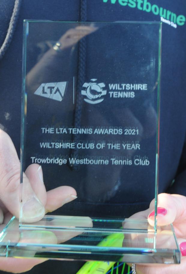 Wiltshire Times: Westbourne Tennis Club scoops Club of the Year award PHOTO: Trevor Porter