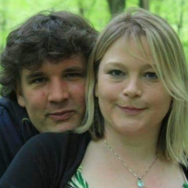 Wiltshire Times: Davina and Sam Wheatley before his untimely death