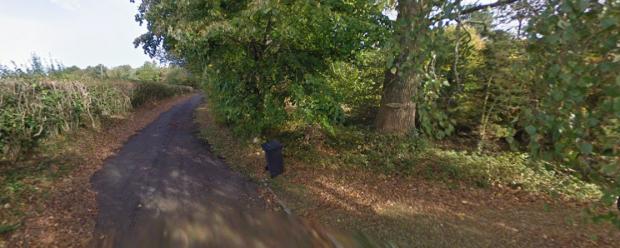 Wiltshire Times: Land on the south west side of Black Dog Hill VIA GOOGLE MAPS