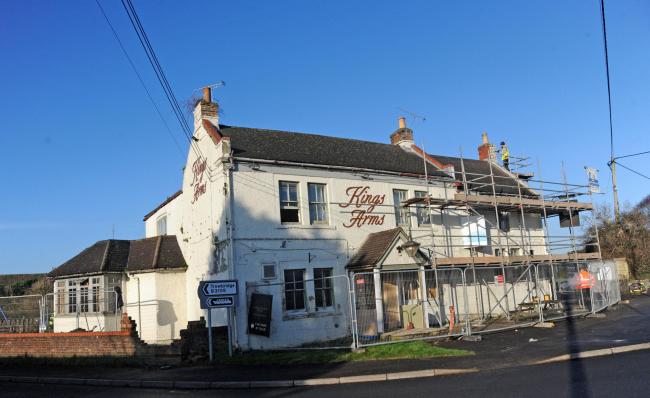 Work has started on the refurbishment of the Kings Arms in Hilperton Marsh Photo: Trevor Porter 67736