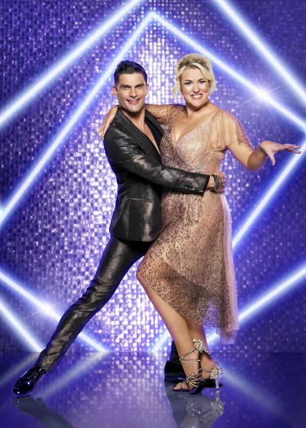 Wiltshire Times: (left to right) Aljaž Škorjanec and Sara Davies on Strictly Come Dancing. Credit: BBC/PA