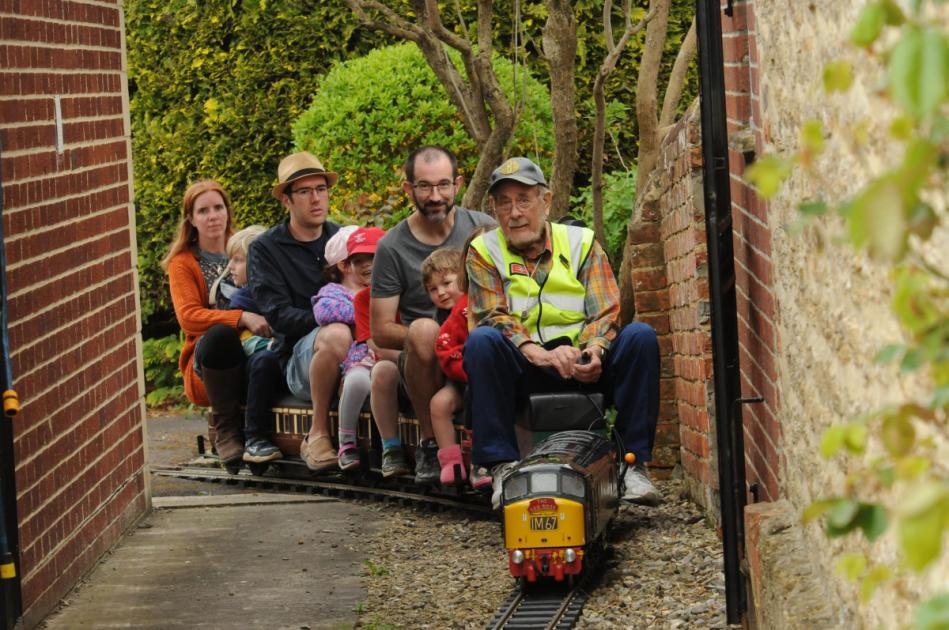 Model railway enthusiast's train rides for charity come to the end of the line 