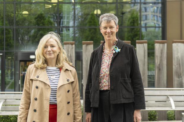 Wiltshire Times: Tracy Brabin and Polly Billington outside NEXUS in Leeds