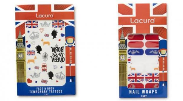 Wiltshire Times: (Left) Lacura Jubilee Face & Body Temporary Tattoos and (right) Lacura Jubilee Nail Wraps (Aldi)