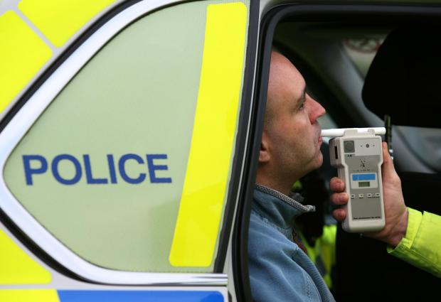 Wiltshire Times: Man being breathalysed. Credit: PA