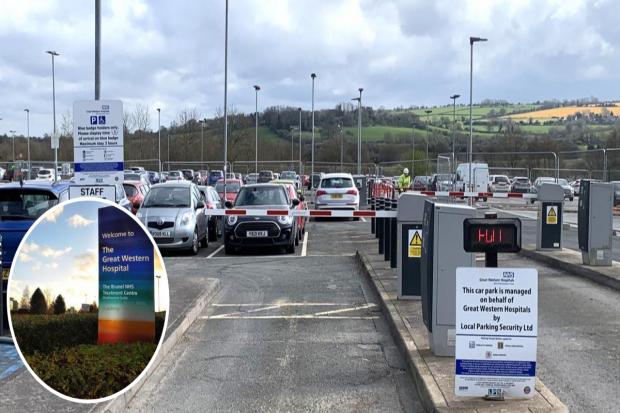 NHS staff at GWH are now paying £1.50 a day for parking. Pics Dave Cox.