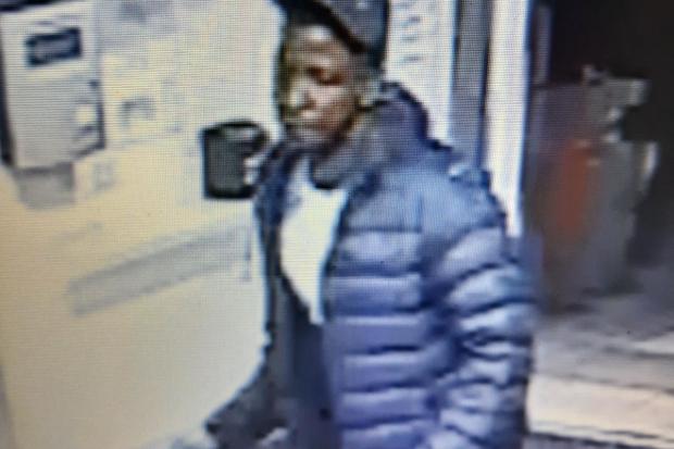 Police want to speak to this man in connection with a robbery in Swindon town centre