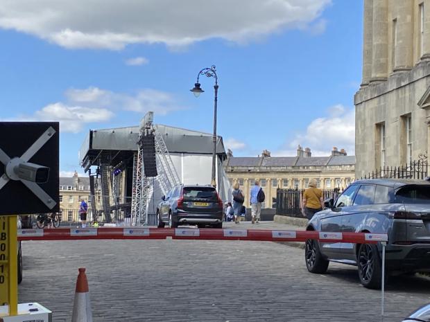Wiltshire Times: View of the stage from nearby road.