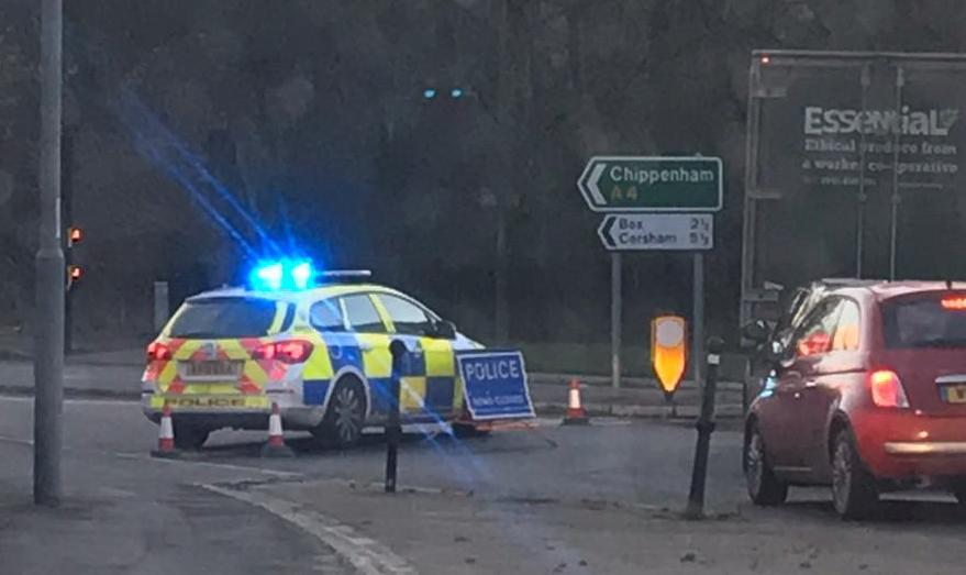 A4 road closure near Batheaston due to flooded road 