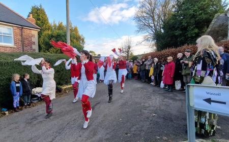Bratton villagers banish January blues with Morris dancing 