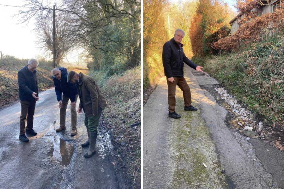 Potholes in Wiltshire villages causing stress for residents 