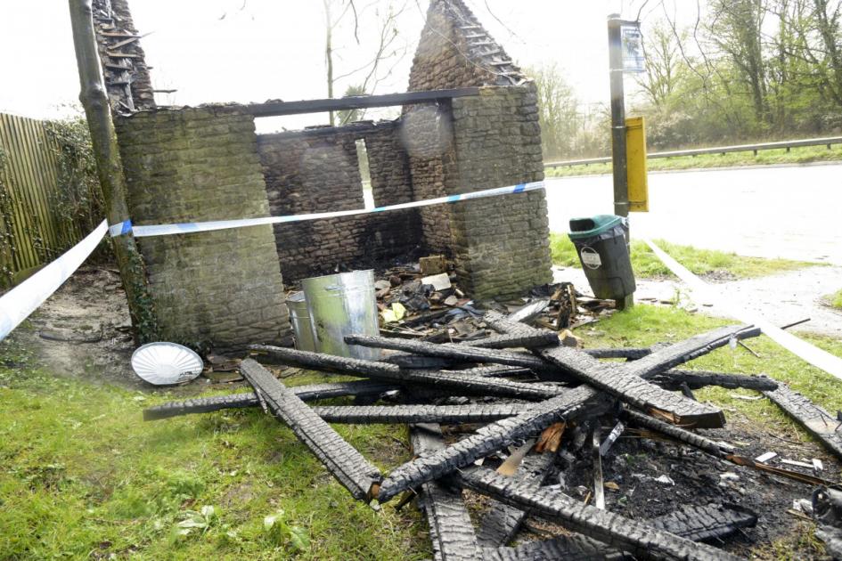 Bus shelter used by homeless man destroyed in fire 