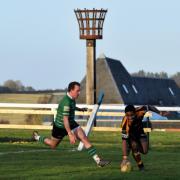 Kane Marafono touches down for Marlborough rugby in their win over Buckingham