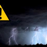 A band of thunderstorms is set to hit Wiltshire on Sunday.