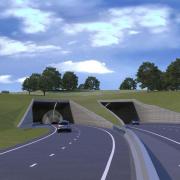 A Highways England impression of what the two-mile Stonehenge tunnel will look like