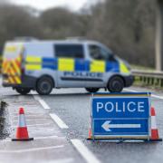 Police closed the  B3098 in both directions on Saturday morning.