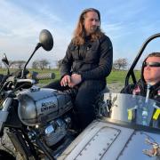 BBC Speedshop host Titch Cormack with ex-SBS pal Toby Gutteridge on the dream trip made possible by Melksham's Protech engineers. Photo BBC