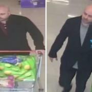 Police want to speak to this man after shoplifting incidents at a Sainsbury's store