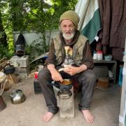 George Ward was evicted from his tent on the Kennet & Avon Canal towpath in August.