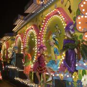 Hot Rock Carnival Club took first prize with their colourful Samba-themed float in the feature class.