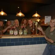 Tori Jordon and staff at the Still Sisters Distillery opening  in St George’s Works , Trowbridge