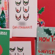 Sainsbury's publically displayed Christmas cards, censored by the Wiltshire Times.