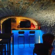 Inside the cellar bar at the former Snooty Fox pub, which is now up for sale