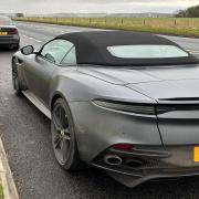 The driver of the Aston Martin was travelling at over twice the speed limit.