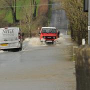 Drivers are beiunbg advised to avoid flooding on the B3105 and B3106 at Staverton.