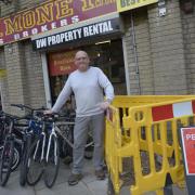 Trowbridge trader David Wyatt is angry  that pavement outside his Silver Street shop is being dug up by Wales & West Utilities engineers.