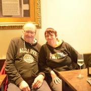 Albany Palace regulars Phil and Jen Morris spent a couple of hours at the pub on Saturday before it closed for refurbishment