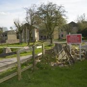 The abandoned village of Imber in Wiltshire